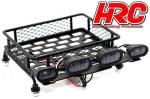 HRC25077BK Large Crawler Luggage rack (10x11x4) in black with Light LEDs, 1/10 for Scaler